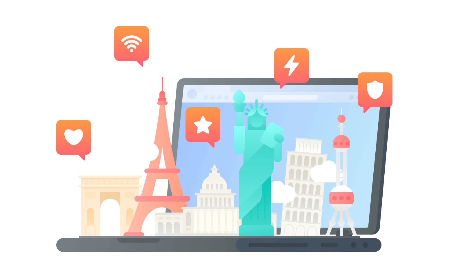 在福克兰连接到中国的加速器 - 大陆VPN